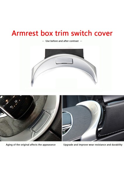 2x Abs+Pc Center Konsolu Kolçak Anahtar Düğmesi Trim Kapak Mercedes Benz C Glc Sınıfı W205 W253 2015-2020 (Yurt Dışından) modelleri