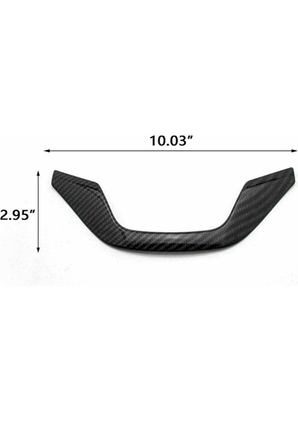 8pcs Siyah Otomobil Karbon Fiber Tarzı Direksiyon Simidi Çerçeve Koruyucu Kapak Honda Accord 2018 2019 (Yurt Dışından) fırsatları