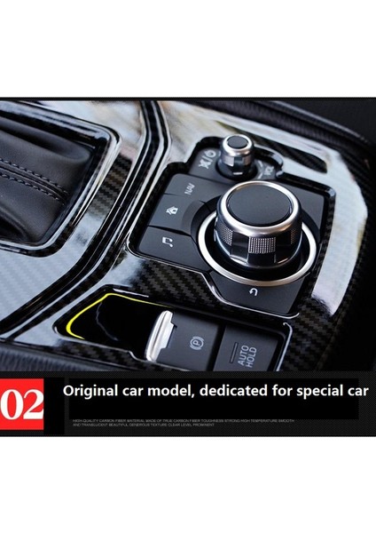 Mazda Cx-5 Cx5 Için 2017 2018 2018 2019 Araç Konsolu Dişli Vites Kutusu Panel Trim Çerçeve Kapaklar Çıkartma Karbon Fiber Aksesuarlar (Yurt Dışından) indirimleri