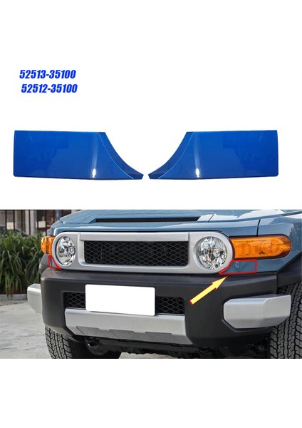 Sol Ön Tampon Dolgu Kapağı 52513-35100-J0 Için Toyota Fj Cruiser 2007-2014 Fender Corner Far Alt Trim Plakası (Yurt Dışından) modelleri