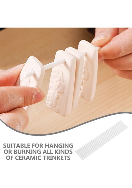 10PCS Seramik Asma Çubuk 3mm Kalın Seramik Takı Asma Yanan Braket Özel Kolye Asma Ateş Çubuğu (Yurt Dışından) modelleri