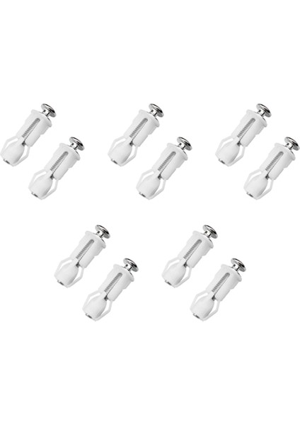 5x Tuvalet Koltuk Vidaları ve Tuvalet Kapak Vidaları Paslanmaz Çelik Üst Sabitleme Menteşeleri Vidaları, Tuvalet Koltuğu Yedek Parçaları Için (Yurt Dışından)