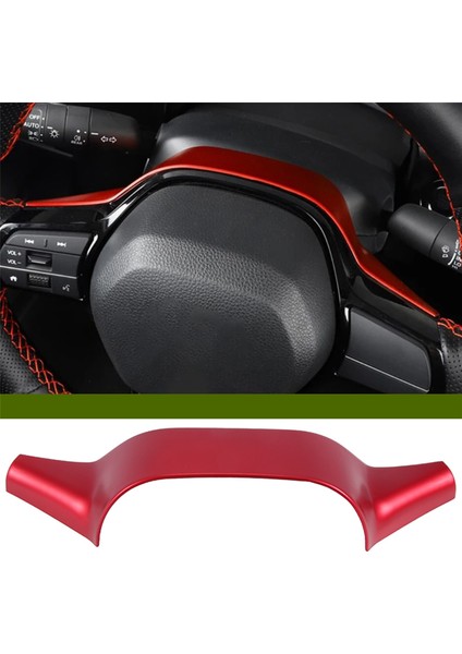 Honda Civic Için Arka Direksiyon Simidi Kapağı Trim Dekoru 11TH 2022 2023 Kırmızı Iç Aksesuarlar (Yurt Dışından) indirimleri