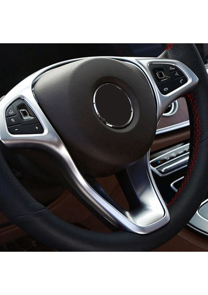 2x Araç Direksiyon Düğmesi Çerçeve Dekorasyon Kapağı Sikler Trim Mercedes Benz C Sınıfı W205 E Sınıf W213 Glc X253 (Yurt Dışından) fırsatları