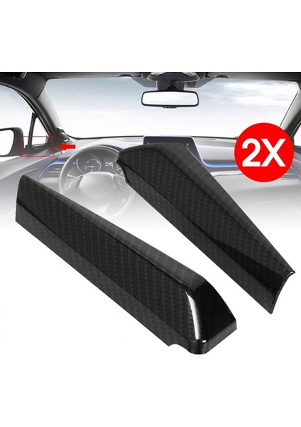 Toyota C-Hr Için 3 Pcs 2016-2019 Araç Aksesuarları: 2 Pcs Iç Üçlü Kısaltılmış Bir Sütun Kapağı ve 1 Pcs Dişli Vites Kapağı (Yurt Dışından) fırsatları