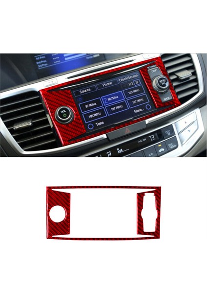 Honda Accord 2013-2017 Tip C Için Kırmızı Karbon Fiber Merkezi Konsol Paneli Kapak Trim (Yurt Dışından) indirimleri