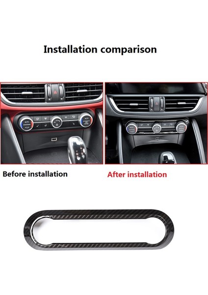 Alfa Için Romeo Giulia Stelvio 2017-2019 Otomobil Merkezi Ac Klima Ayarlama Çerçevesi Trim Kapak Aksesuarları, Karbon (Yurt Dışından) fiyatları