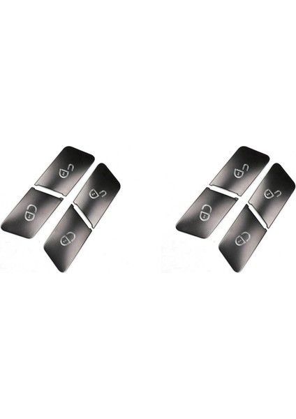 8pcs Araba Kapısı Koltuğu Bellek Kilit Anahtarı Düğmesi Çıkartmalar Mercedes Benz C E Sınıf Glk Gl ml W204 Aksesuarları (Yurt Dışından)