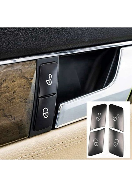 8pcs Araba Kapısı Koltuğu Bellek Kilit Anahtarı Düğmesi Çıkartmalar Mercedes Benz C E Sınıf Glk Gl ml W204 Aksesuarları (Yurt Dışından) modelleri