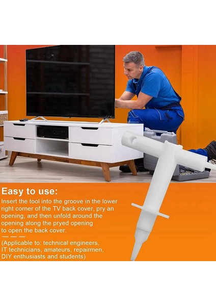 BN81-14946B Için 2x BN81-12884 Samsung LCD Tv Vidasız Arka Kapak Çıkarma Aracı Çok Fonksiyonlu Tornavida, Beyaz (Yurt Dışından) fiyatları