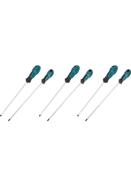 6 Paket 12 Inç Uzunluğunda Yuvalı ve Phillips Tornavida Düz Bıçak Tornavida Manyetik Tornavida Kauçuk Saplı Manyetik Tornavida (Yurt Dışından)