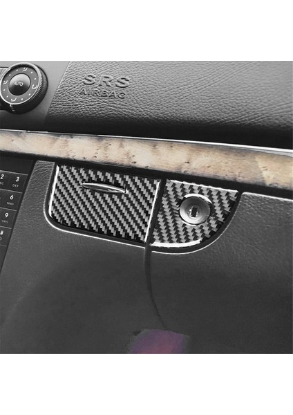 Mercedes Için Karbon Fiber Benz E-Serisi W211 2003-2009 Copilot Saklama Kutusu Kilit Kapağı Döşeme Iç Aksesuarlar (Yurt Dışından) fırsatları