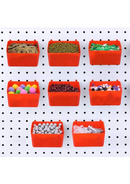 16 Adet Pegboard Kutuları Kit Pegboard Parçaları Depolama Pegboard Aksesuarları Donanım Düzenlemek Için Çalışma Tezgahı Kutuları (Kırmızı) (Yurt Dışından) indirimleri