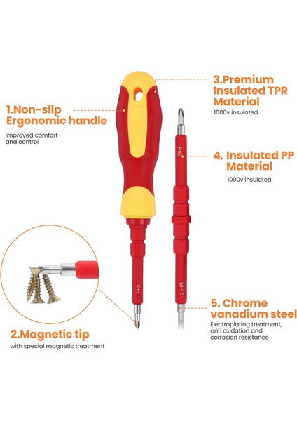 26 Parçalı 1000V Yalıtımlı Elektrikli Tornavida Seti Profesyonel Elektrikli Vida Teçhizat Set Araçları (Yurt Dışından) fırsatları