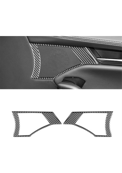 Mazda 3 Axela Için 2020-2024 Karbon Fiber Ön Kapı Hoparlör Kapağı Döşeme Sticker Iç Aksesuarlar (Yurt Dışından) fırsatları