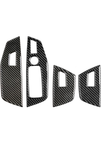 Araç Penceresi Anahtarı Asansör Düğmesi Çerçeve Paneli Karbon Fiber Döşeme Sticker Araç Iç Aksesuar Bmw X3 G01 X4 G02 Lhd (Yurt Dışından)