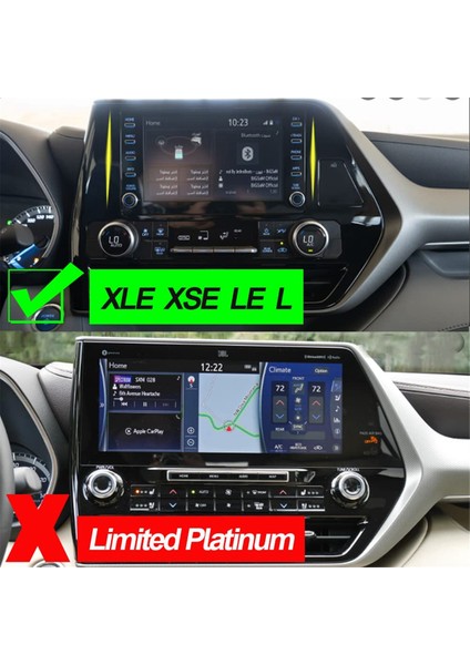 Toyota Highlander Xse Xle Le L 20-2024 Lhd Aksesuarlar (Yurt Dışından) modelleri