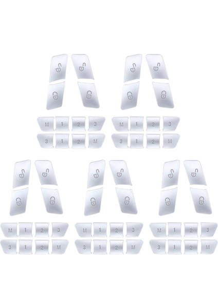 60PCS Araba Kapısı Koltuk Hafıza Kilit Düğmeleri Mercedes Için Çıkartmaları Kaplar Benz Cla/gla/glk/gle/cls/gl/ml/a/b/e (Yurt Dışından)