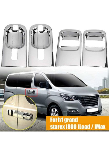 Hyundai H1 Için 4pcs Grand Starex I800 I800 Iload/ımax Krome Dış Kolu Kapak Dış Parçaları Otomatik Yedek Parçalar (Yurt Dışından) fiyatları