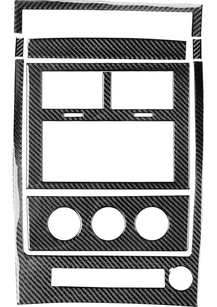 Jeep Liberty Için Karbon Fiber 2008-2012 Otomobil Merkezi Panel Kiti Trim Kapak Dekorasyon Etiketi Iç Aksesuarlar (Yurt Dışından)