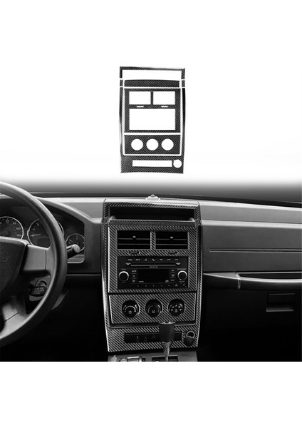 Jeep Liberty Için Karbon Fiber 2008-2012 Otomobil Merkezi Panel Kiti Trim Kapak Dekorasyon Etiketi Iç Aksesuarlar (Yurt Dışından) modelleri