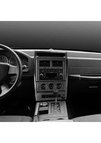 Jeep Liberty Için Karbon Fiber 2008-2012 Otomobil Merkezi Panel Kiti Trim Kapak Dekorasyon Etiketi Iç Aksesuarlar (Yurt Dışından) fırsatları