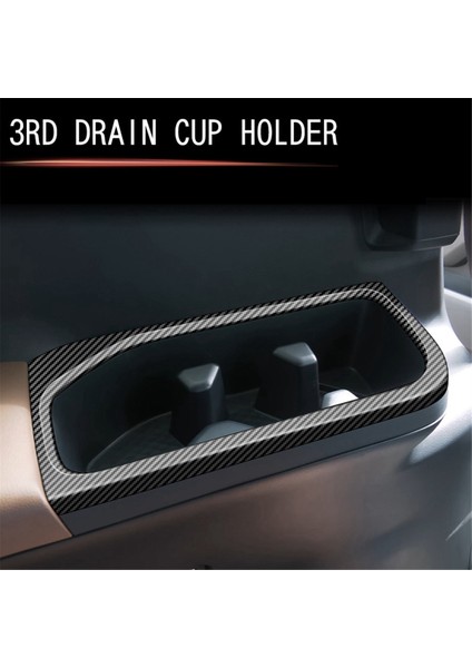 Araba Arka Sıra Su Kupası Tutucu Çerçeve Toyota Grand Highlander Için Üçüncü Sıra Kupa Tutucu Trim Sticker 2024 (Yurt Dışından) modelleri