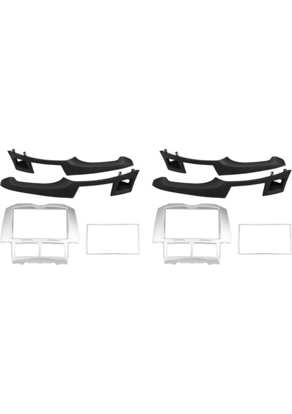 2005-2011 Için 2x 2 Din Araba Stereo Çerçeve Döşeme Teri Panosu Toyota Yaris Vitz Platz DVD Oyuncu Kurulumu Çerçevesi (Yurt Dışından)