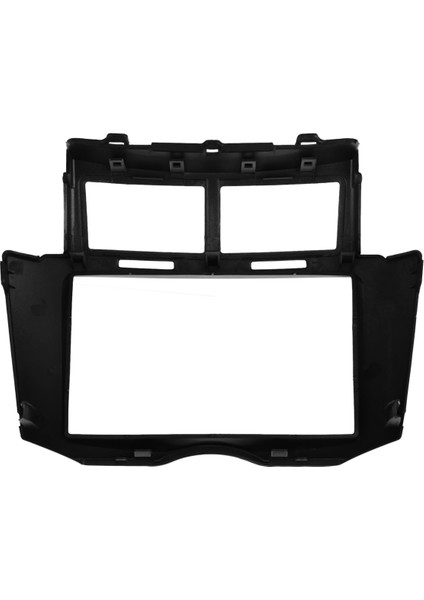 2005-2011 Için 2x 2 Din Araba Stereo Çerçeve Döşeme Teri Panosu Toyota Yaris Vitz Platz DVD Oyuncu Kurulumu Çerçevesi (Yurt Dışından) fırsatları
