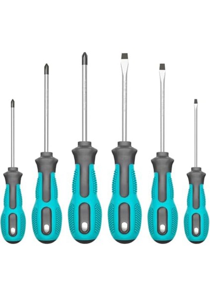 Manyetik Tornavida Seti, 6 Parçalı Tornavida Seti, Kayma Anti-Kayma Somun Somunu Tornavida Onarım Aracı Seti. Hediye (Yurt Dışından)