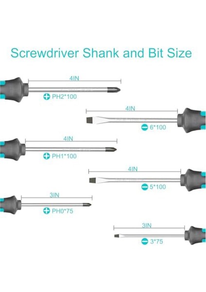 Manyetik Tornavida Seti, 6 Parçalı Tornavida Seti, Kayma Anti-Kayma Somun Somunu Tornavida Onarım Aracı Seti. Hediye (Yurt Dışından) fiyatları