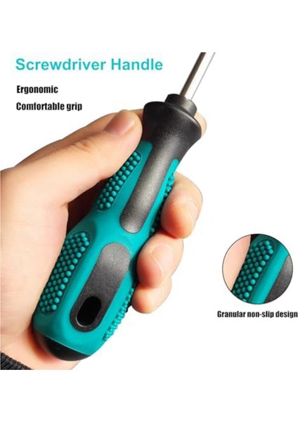 Manyetik Tornavida Seti, 6 Parçalı Tornavida Seti, Kayma Anti-Kayma Somun Somunu Tornavida Onarım Aracı Seti. Hediye (Yurt Dışından) modelleri