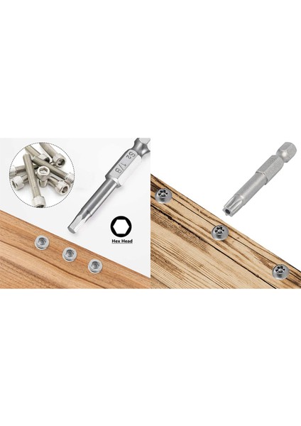 20PCS Hex Kafa Anahtarı Matkap Bit Seti (Metrik +Sae) ve 12 Paket Torx Kafa Tornavida Bit Seti 1/4 Inç Hex Shank T5-T40 (Yurt Dışından) fiyatları