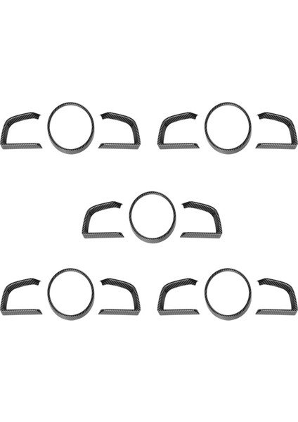 Mazda 3 Axela Için 15X 2014-2018 Karbon Fiber Gösterge Tablosu Iç Cihaz Çerçevesi Kapak Döşeme (Yurt Dışından)
