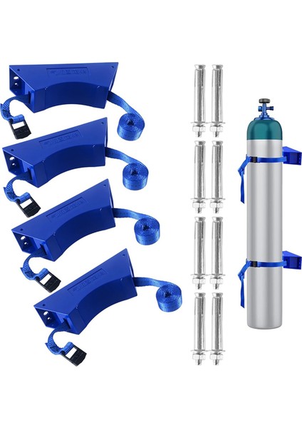 Propan Tank Rafı Propan Tank Montaj Silindir Braketi Dayanıklı Abs Silindiri Vidalar ve Güvenlik Zinciri Desteği (Yurt Dışından)