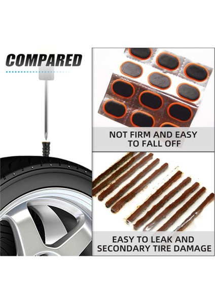 Lastik Onarım Tutkal Çivileri, Vakum Lastik Onarım Vidaları, Hızlı Alet Self Servis Lastik Onarım Çivileri, Lastik Onarım Kitleri (80 Adet) (Yurt Dışından) indirimleri