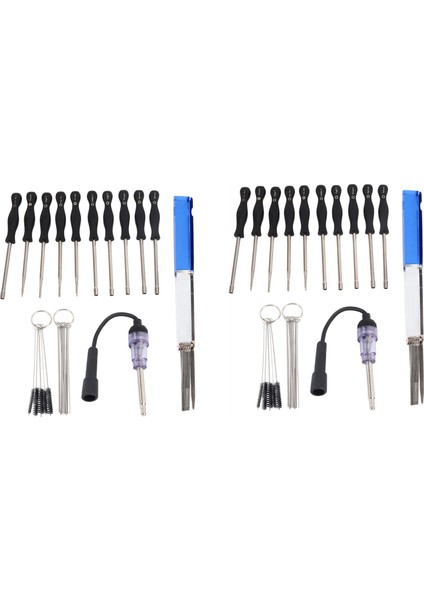 2x Karbüratör Ayarlama Aracı Tornavida Kiti Temizleyici Motoru Ateşleme Test Cihaz Test Cihazı 2 Bisiklet Karboratör Motor Dizesi (Yurt Dışından)