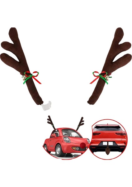 Noel Araba Boynuz Dekorasyon Noel Araba Kiti Noel Hediye Araba Tatil Aksesuarları Noel Dekorasyonları (Yurt Dışından) fiyatları