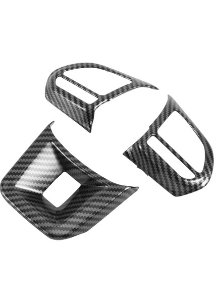 3pcs/set Abs Otomobil Direksiyon Düğmesi Kapak Çıkartma Iç Mekan Dekorasyonu Mg5 Mg6 Mg Hs Zs Araba Stil Karbon Fiber (Yurt Dışından) fiyatları