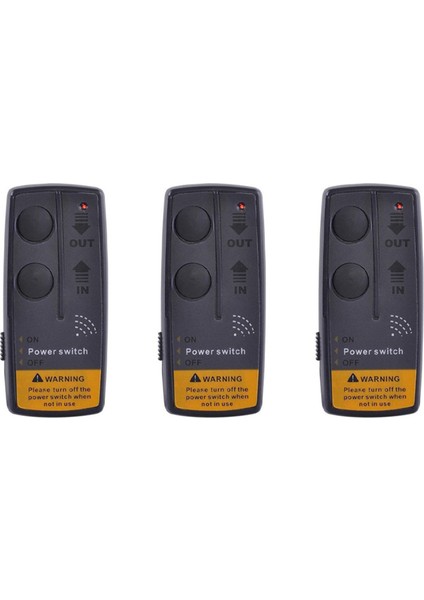 3x 12V Kablosuz Vinç Uzaktan Kontrol Kiti Araba Atv Suv Utv Universal Için (Yurt Dışından)