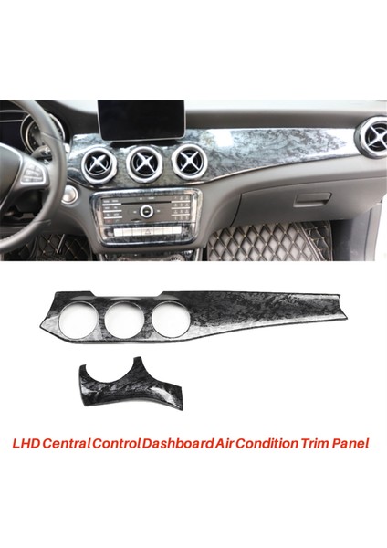 2pcs Gösterge Tablosu Merkez Konsolu Koşul Outal Panel Trim Şeridi Mercedes Benz W176 Gla X156 Cla C117 2013-2019 B (Yurt Dışından) indirimleri