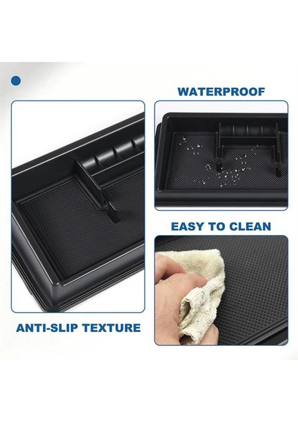 Toyota Tacoma Için 2016-2022 Merkezi Kontrol Gösterge Tablosu Saklama Kutusu Telefon Tutucu Tepsi Organizatör Araç Aksesuarları (Yurt Dışından) indirimleri