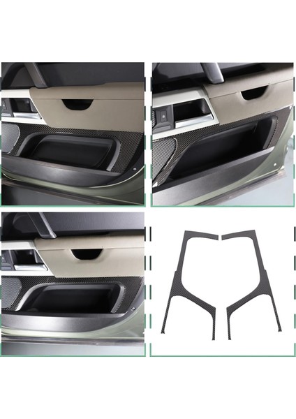 Land Rover Defender Için Karbon Fiber 90 110 130 2020-2024 Ön Kapı Ses Hoparlör Kapağı Trim Iç Aksesuarlar (Yurt Dışından) indirimleri