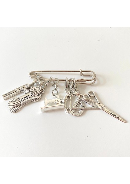 Metal Dikiş ve Hobi Figürlü Broş Set '' B '' modelleri