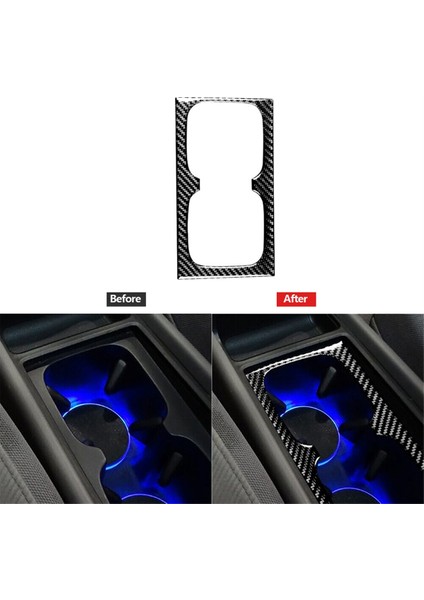 Honda Civic 8th 2006-2011 Için Karbon Fiber Su Kabı Tutucu Dekoratif Trim Kapağı (Yurt Dışından) indirimleri