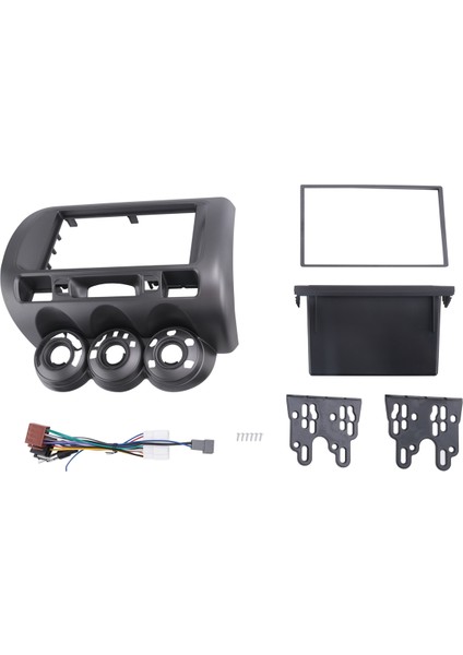 Honda Fit Jazz City Lhd Bir Dın DVD Stereo CD Panel Montaj Kurulum Trim Kit Çerçeve Çerçevesi Için Araba Radyosu Fasyası (Yurt Dışından)