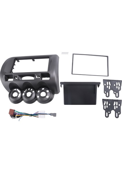 Honda Fit Jazz City Lhd Bir Dın DVD Stereo CD Panel Montaj Kurulum Trim Kit Çerçeve Çerçevesi Için Araba Radyosu Fasyası (Yurt Dışından) fiyatları