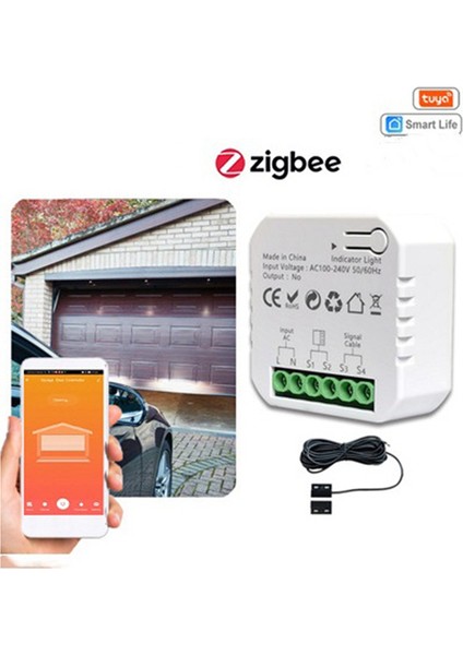 Tuka Smart Zigbee Garaj Kapı Açıcı Denetleyicisi Uygulama Kontrol Desteği Alexa Google Home Ab Fişi Için Çalışıyor (Yurt Dışından) fırsatları