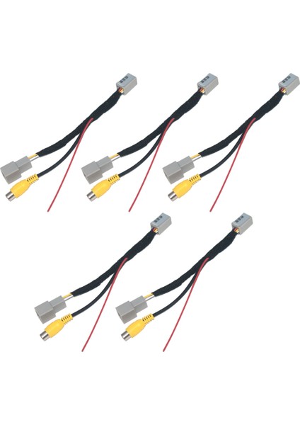 5x Araç Arka Görünüm Kamerası Rca Video Ters Kamera Mitsubishi Outlander Asx Gf Gg Zj Için Kablo Adaptörü Dönüştürme Kablosu Adaptörü (Yurt Dışından)