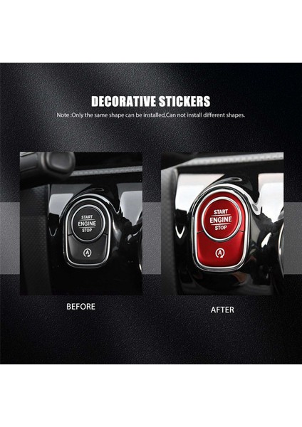Otomatik Başlat Motor Push Anahtar Düğmeleri Mercedes Için Kapak Çıkartmaları Benz A Sınıfı W177 Gle W167 Glb (Yurt Dışından) modelleri